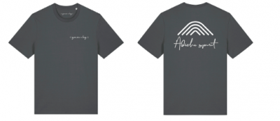 T-SHIRT UNISEXE – ARDECHE SPIRIT (ÉDITION ANTHRACITE & LOGO BLANC)