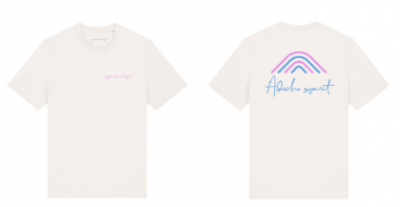 T-SHIRT UNISEXE – ARDECHE SPIRIT (ÉDITION NATURE & LOGO BLEU ET ROSE)