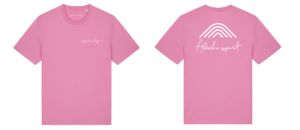 T-SHIRT UNISEXE – ARDECHE SPIRIT (ÉDITION ROSE & LOGO BLANC)