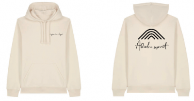SWEAT A CAPUCHE – ARDECHE SPIRIT (ÉDITION NATUREL & LOGO NOIR)