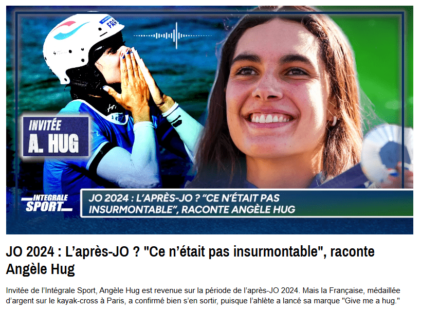 rmcsport-JO 2024 L’après-JO Ce n’était pas insurmontable raconte Angèle Hug.